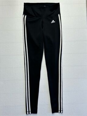 adidas Women’s S Climawarm 3-Stripes Black High Rise Leggings Tights 31”
